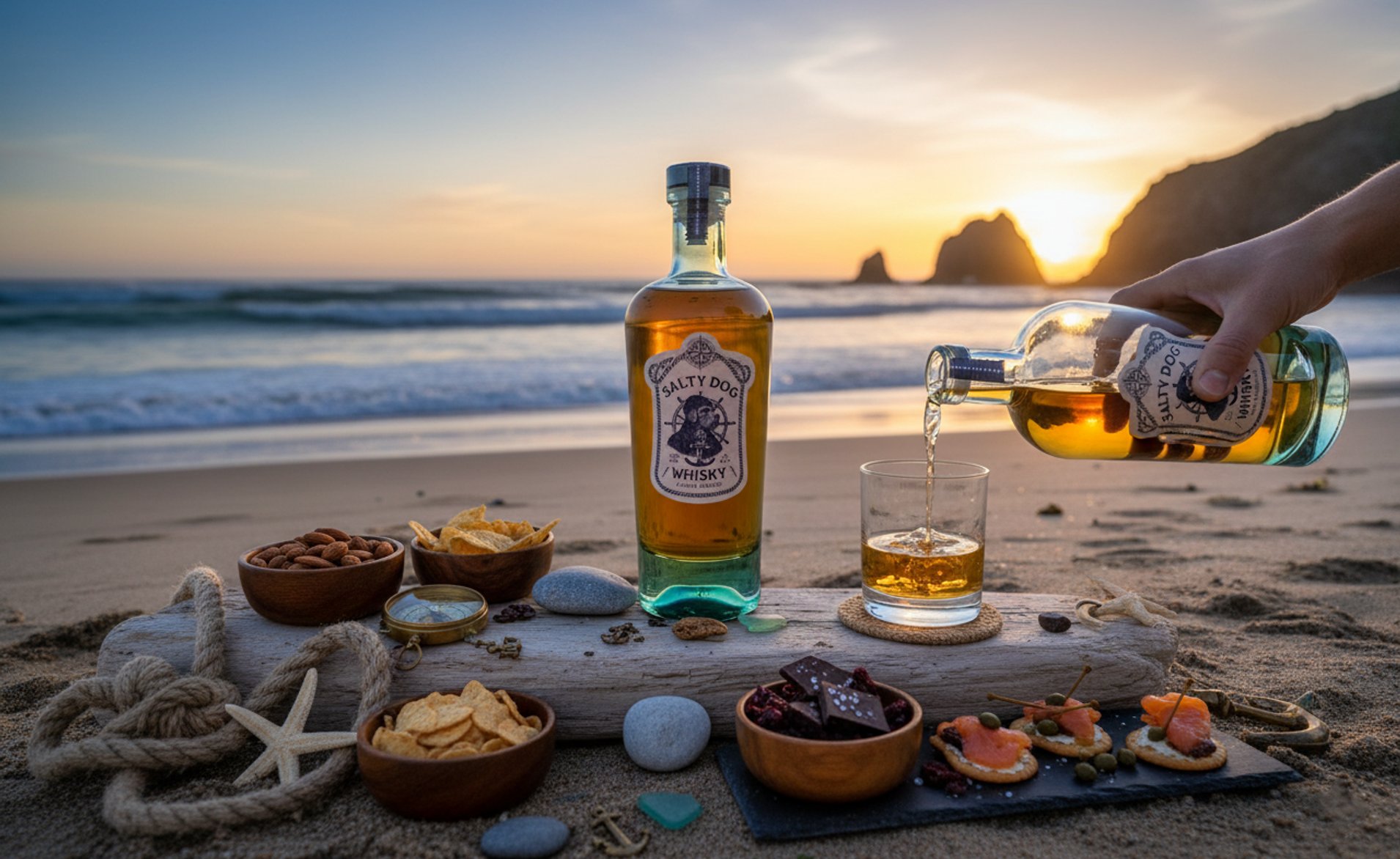 Salty Dog Whisky at a picnic